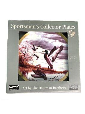Hautman Brothers Sportsman's Collection 8" Plate Camp Creek Mallard Ducks 2002